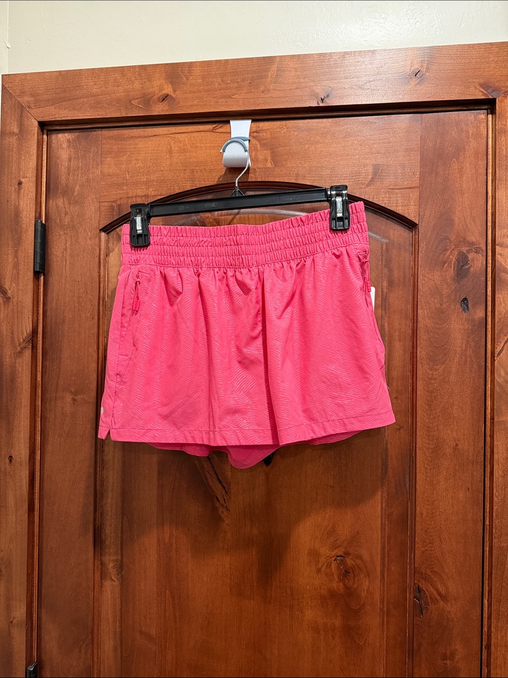 Layer 8 Hot Pink Athletic Shorts with Elastic Waist